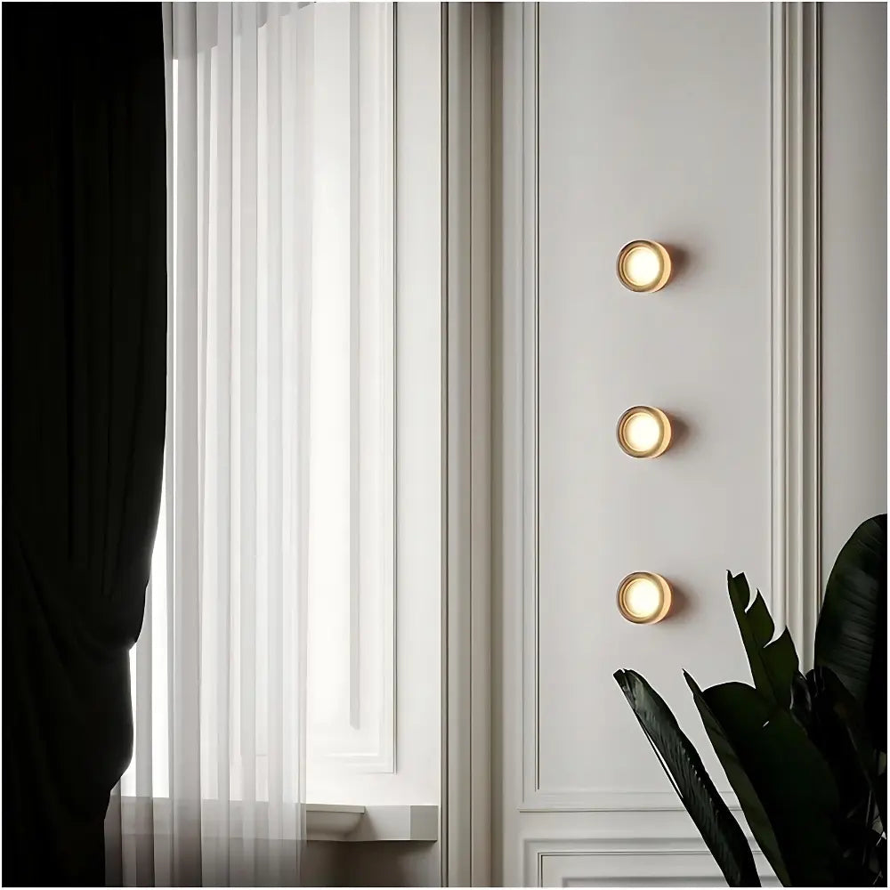 Modern Wall Sconce Metallic Ring Design - Product detail 4