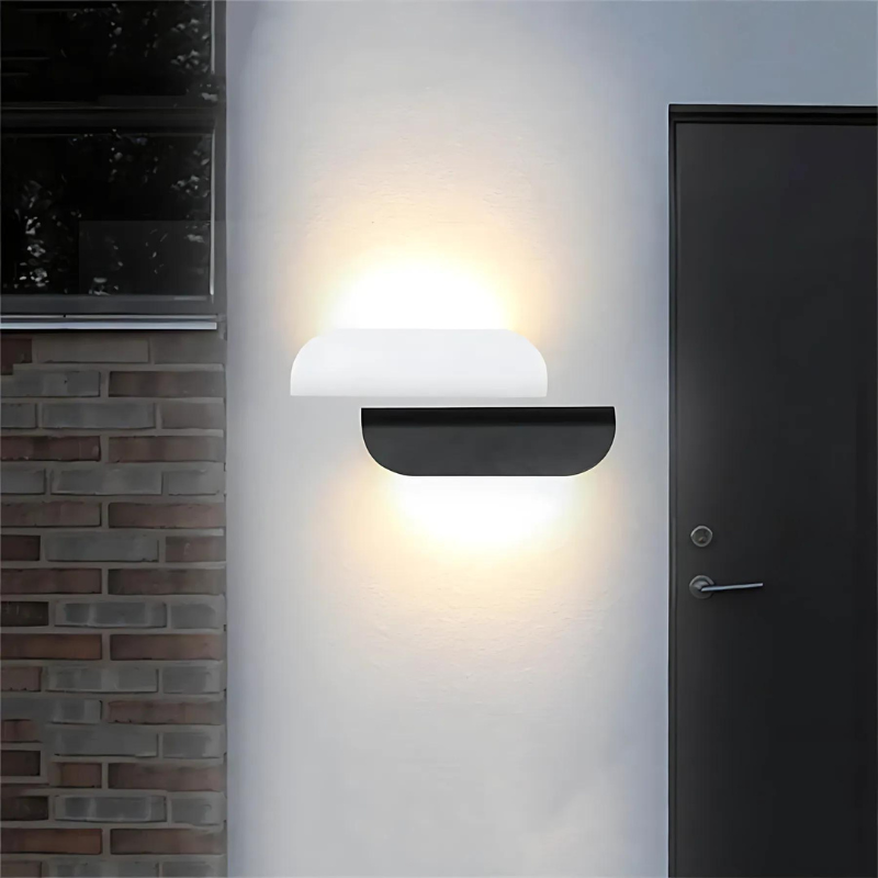 Modern Outdoor Wall Light Curved Minimalist LED Sconce - Product detail 4