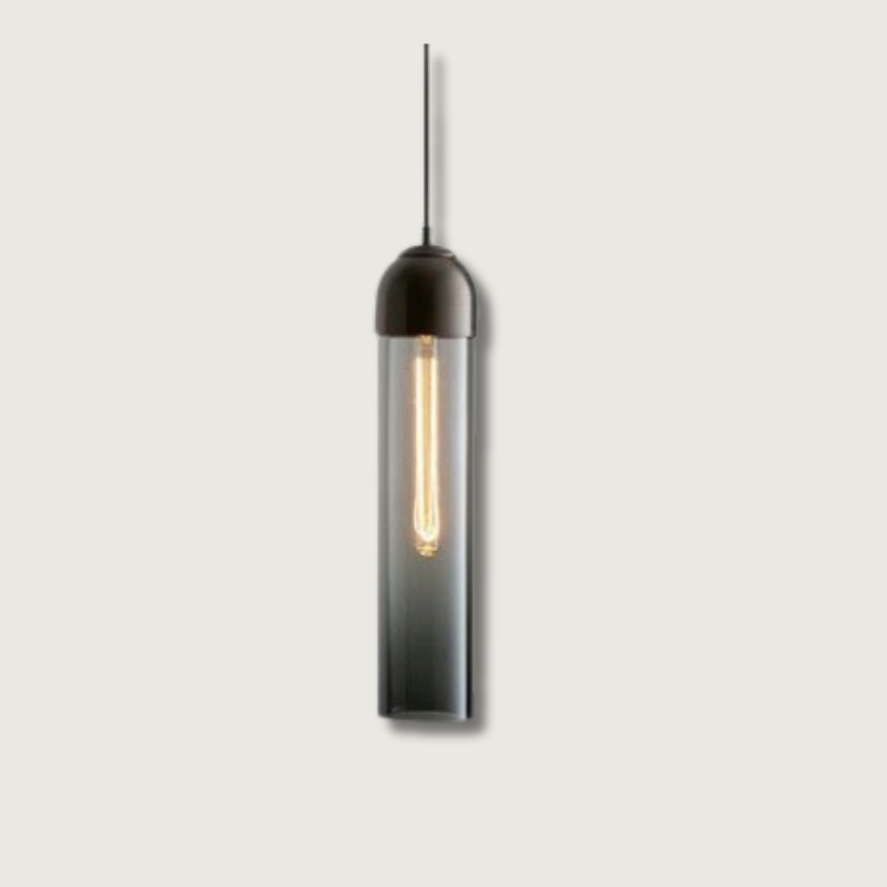 Modern Glass Pendant Light Cylindrical Tube Design - Product detail 7