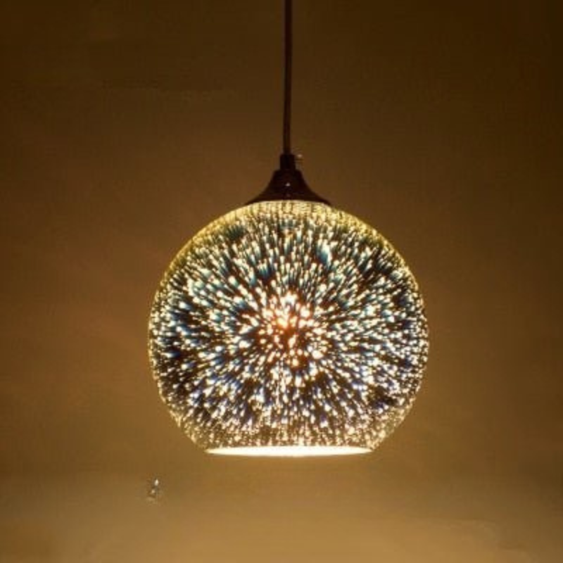 Modern Glass Pendant Light 3D Starlight Effect - Product detail 8