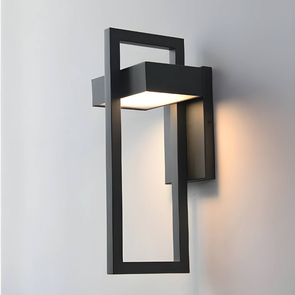 Modern Outdoor Wall Light Black Aluminum LED Sconce - Product detail 6