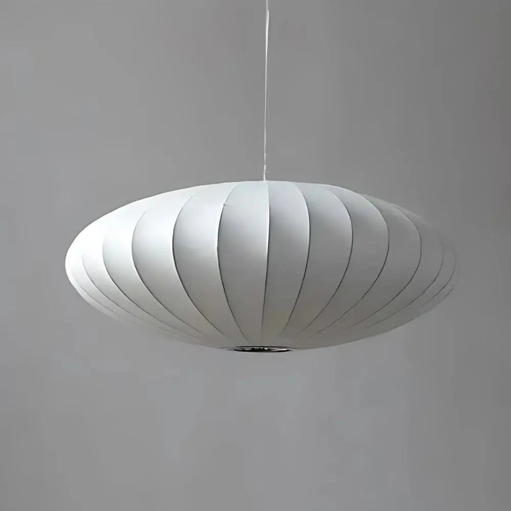 Japandi Pendant Light  Silk Shade With Ribbed Design - Product detail 6
