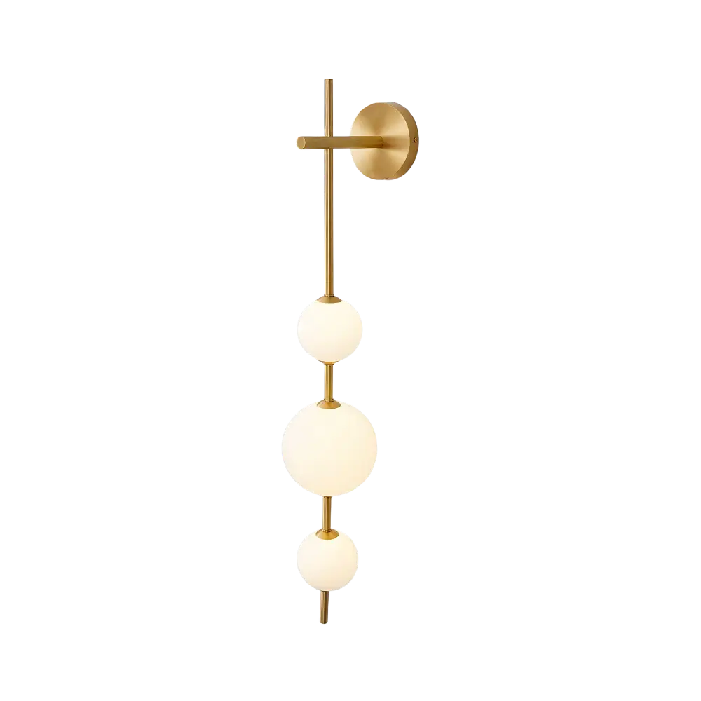 Modern Globe Wall Lamp Vertical Brass Frame Design - Product detail 11