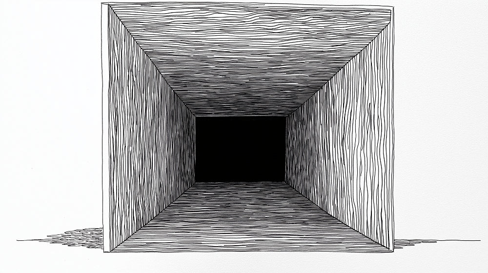 3D Optical Illusion Tunnel design file showing detailed black and white perspective pattern