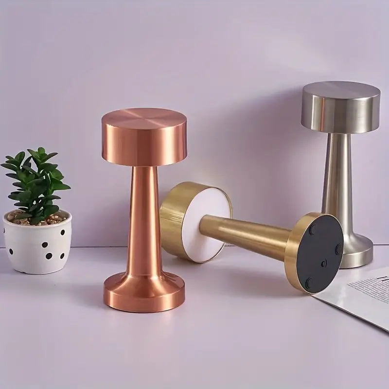 Metallic LED Table Lamp Touch Control Color Changing - Product showcase