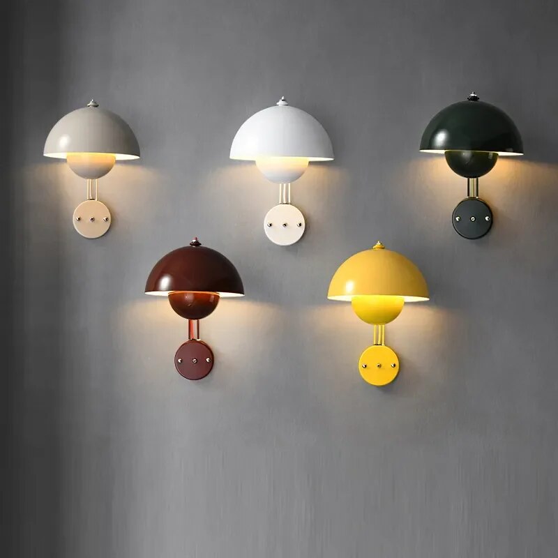 Modern Wall Lamp Adjustable Dome Shade Design - Detailed view