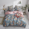 Luxury Egyptian Cotton Bedding  Botanical Birds Print Duvet Set - Detailed view