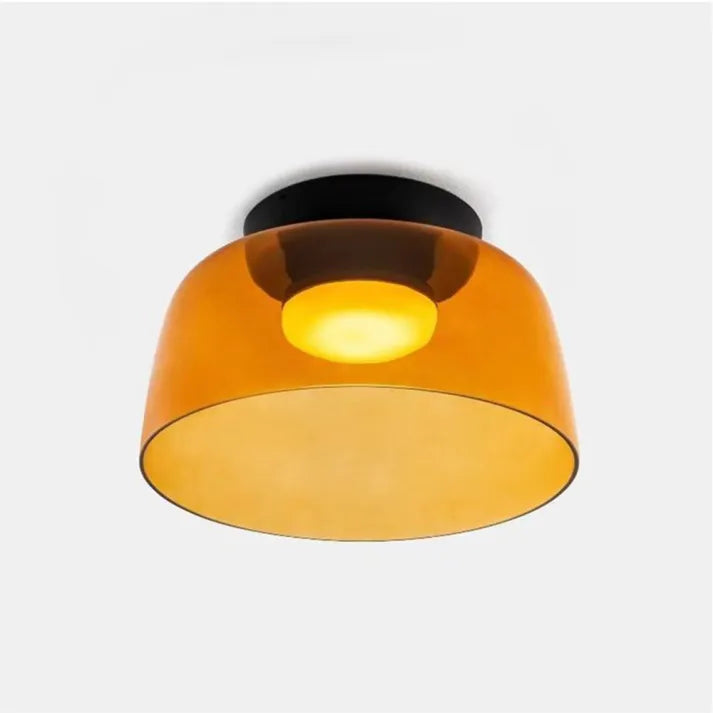 Modern Glass Ceiling Light  Layered Smoke Shade Design - Product detail 33