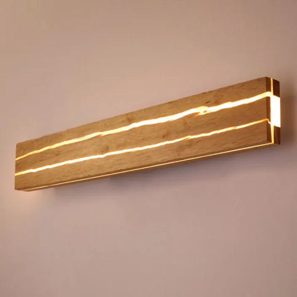 Modern Wall Lamp Natural Wood Fissure Design - Product detail 4