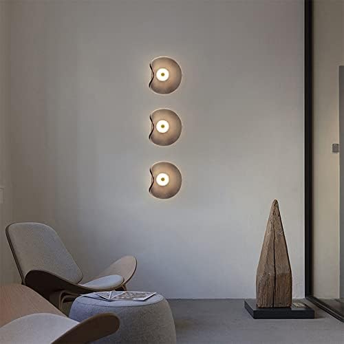 Modern LED Wall Sconce Amber Smoked Glass Design - Product showcase