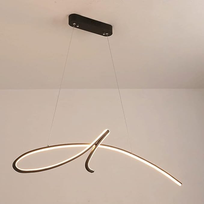 Modern LED Chandelier Curved Aluminum Design - Product detail 8