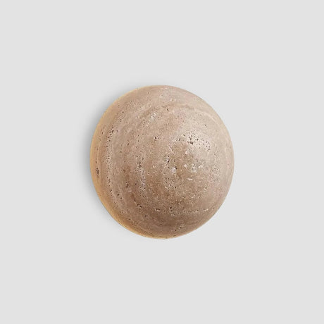 Travertine Wall Light  Natural Stone Half-Round Design - Product showcase