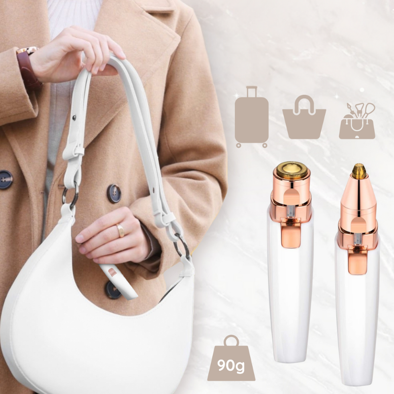 Electric Facial Hair Trimmer  Rose Gold Dual Head Design - Product detail 5