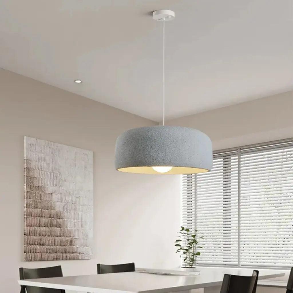 Nordic Dome Pendant Light  Textured White Minimalist Design - Product example