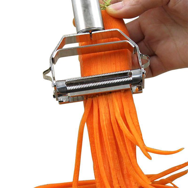 Professional Kitchen Peeler  Dual Blade Stainless Steel Design - Detailed view