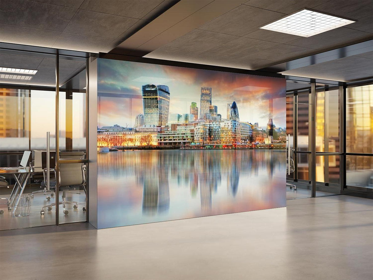 City Mural Wallpaper | London Skyline at Sunset