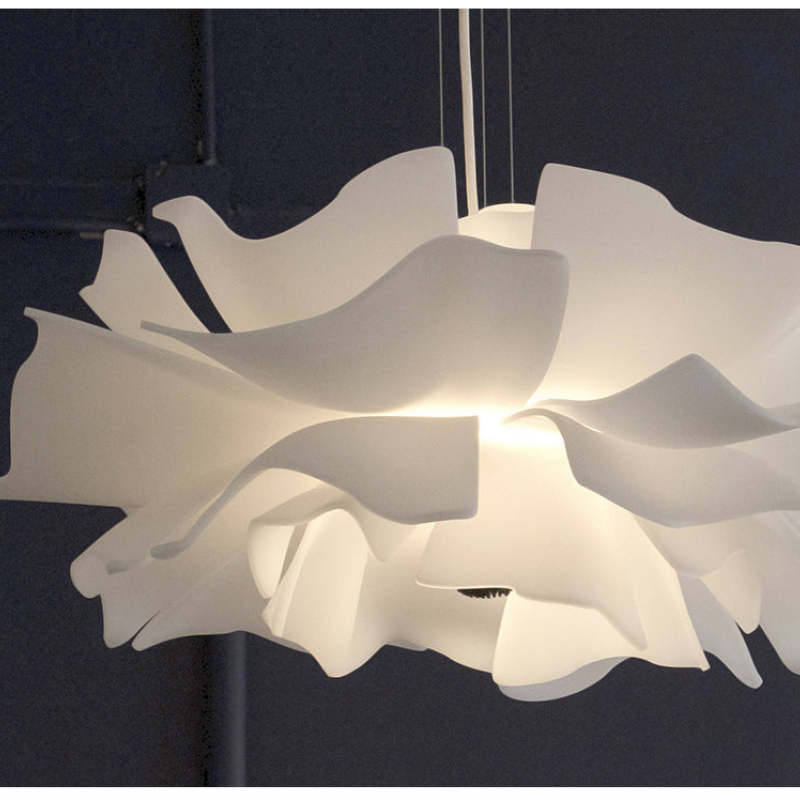 Modern Floral Pendant Light White Petal Design - Product detail 5