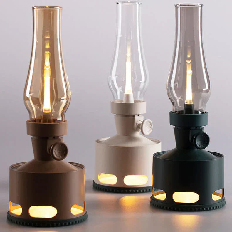 Vintage LED Lantern  Glass  Aluminum Nostalgic Design - Product detail 20
