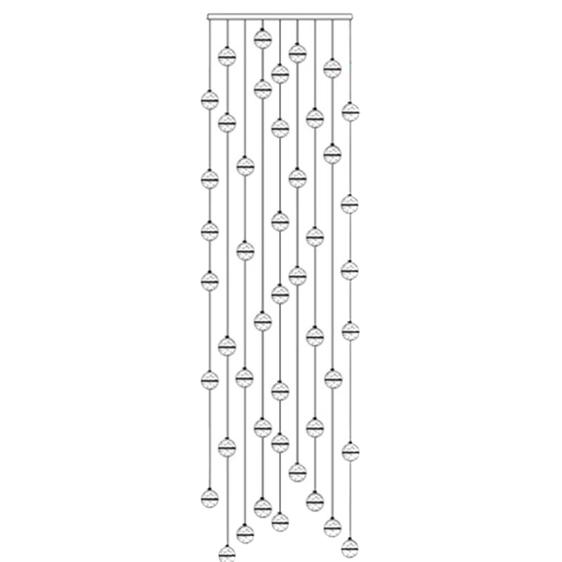 Modern Crystal Pendant Light Seeded Glass Sphere Cluster - Product detail 18