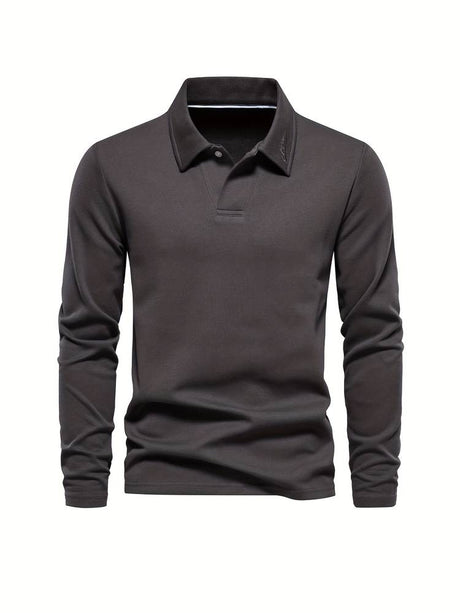 Long Sleeve Polo Shirt  Classic Tailored Design - Product detail 6