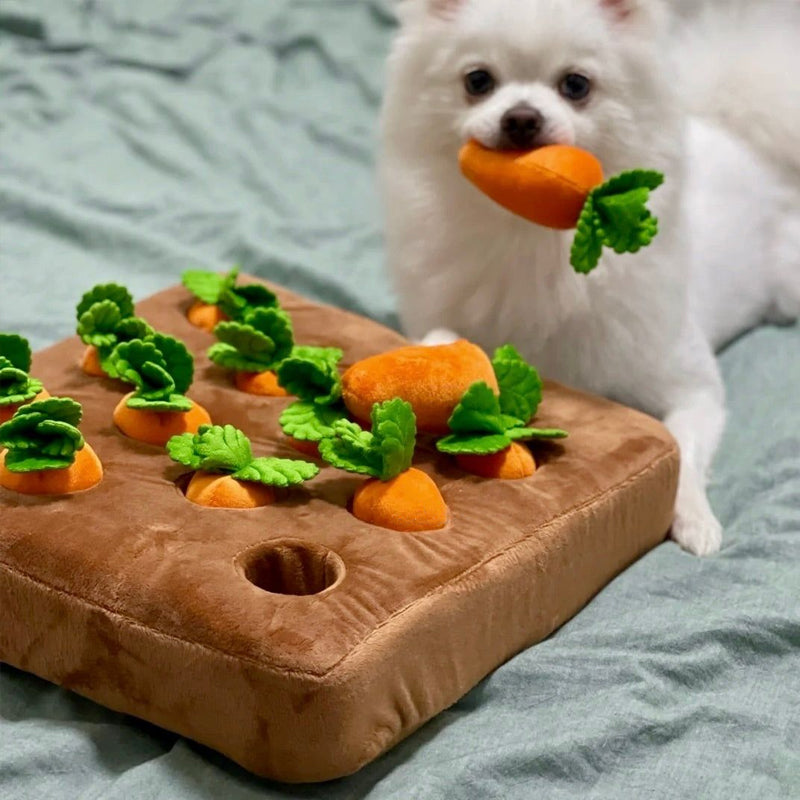 Interactive Dog Puzzle Mat  Carrot Garden Treat Dispenser - Product detail 4