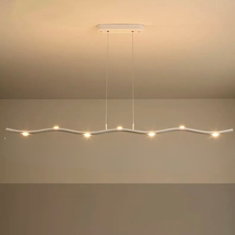 Modern LED Linear Pendant Light Zigzag Aluminum Design - Product detail 12