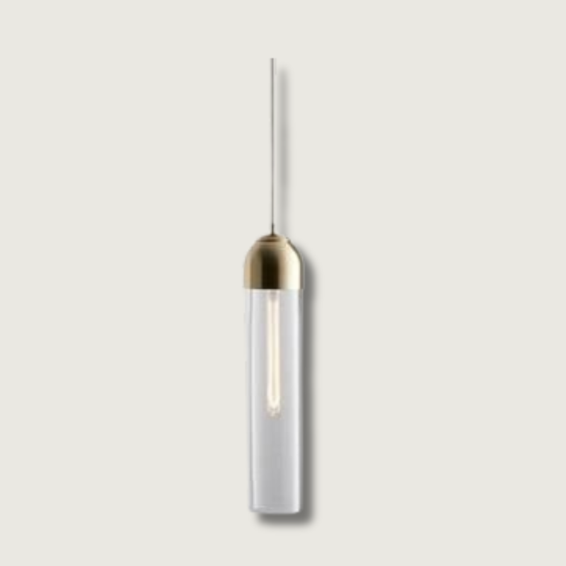 Modern Glass Pendant Light Cylindrical Tube Design - Product detail 9
