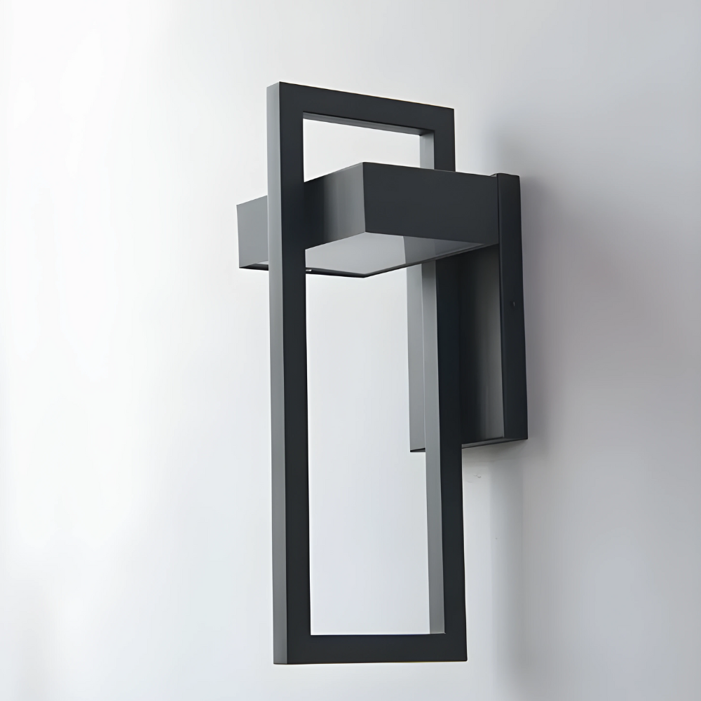 Modern Outdoor Wall Light Black Aluminum LED Sconce - Product detail 7