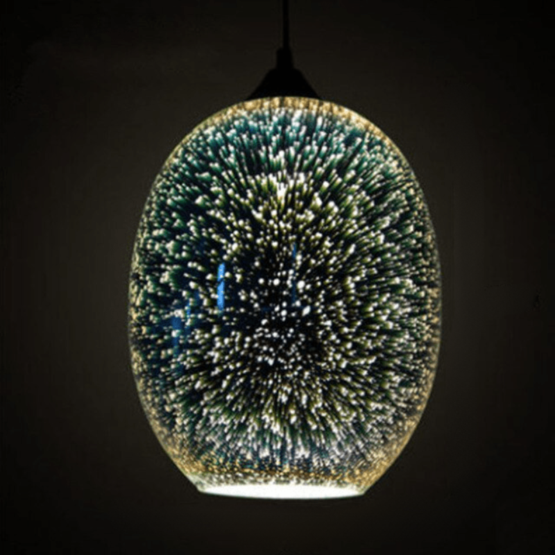 Modern Glass Pendant Light 3D Starlight Effect - Product detail 10