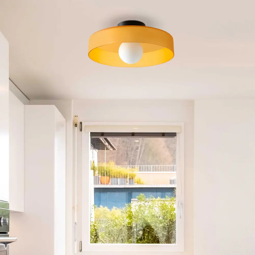 Modern Disc Wall Light Yellow Interior Accent Lamp - Product detail 7