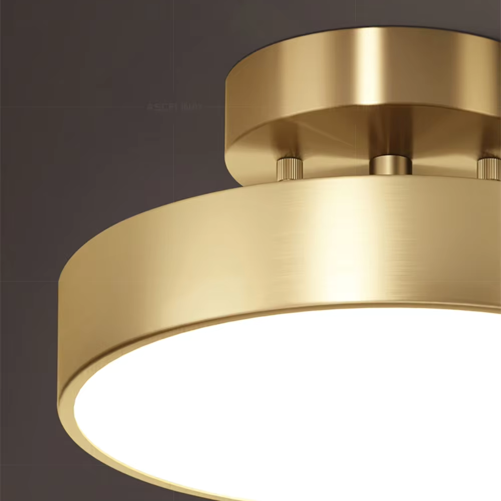 Modern Ceiling Light Brushed Gold Disc Design - Product detail 4
