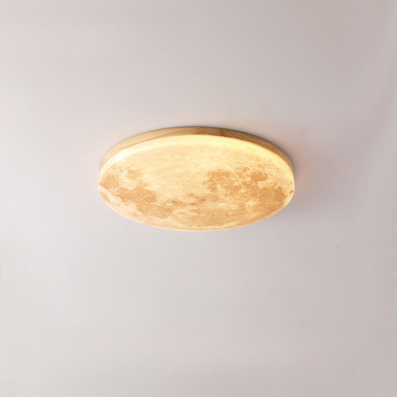Modern LED Ceiling Light Natural Wood Frame Design - Product detail 7