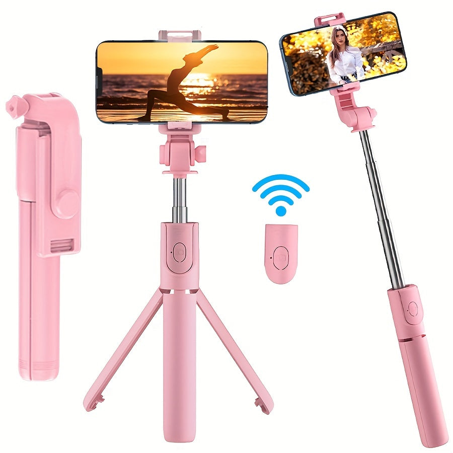 Wireless Selfie Stick Tripod  360 Rotation Remote Control Stand - Product showcase