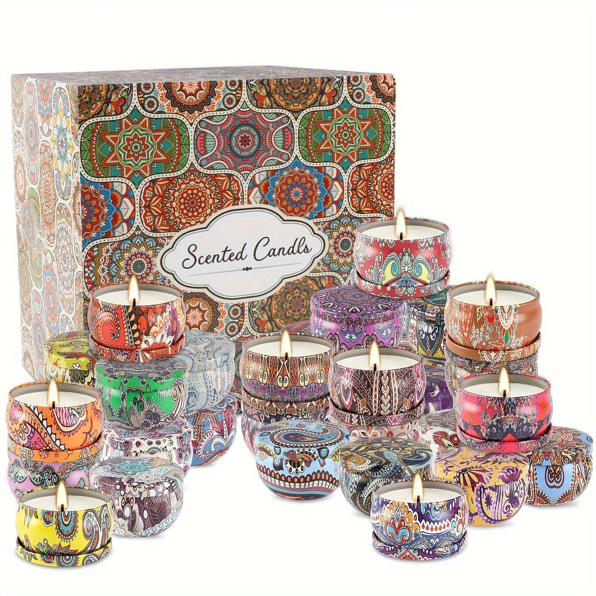 Bohemian Scented Candles  Artisan Soy Wax Collection - Detailed view