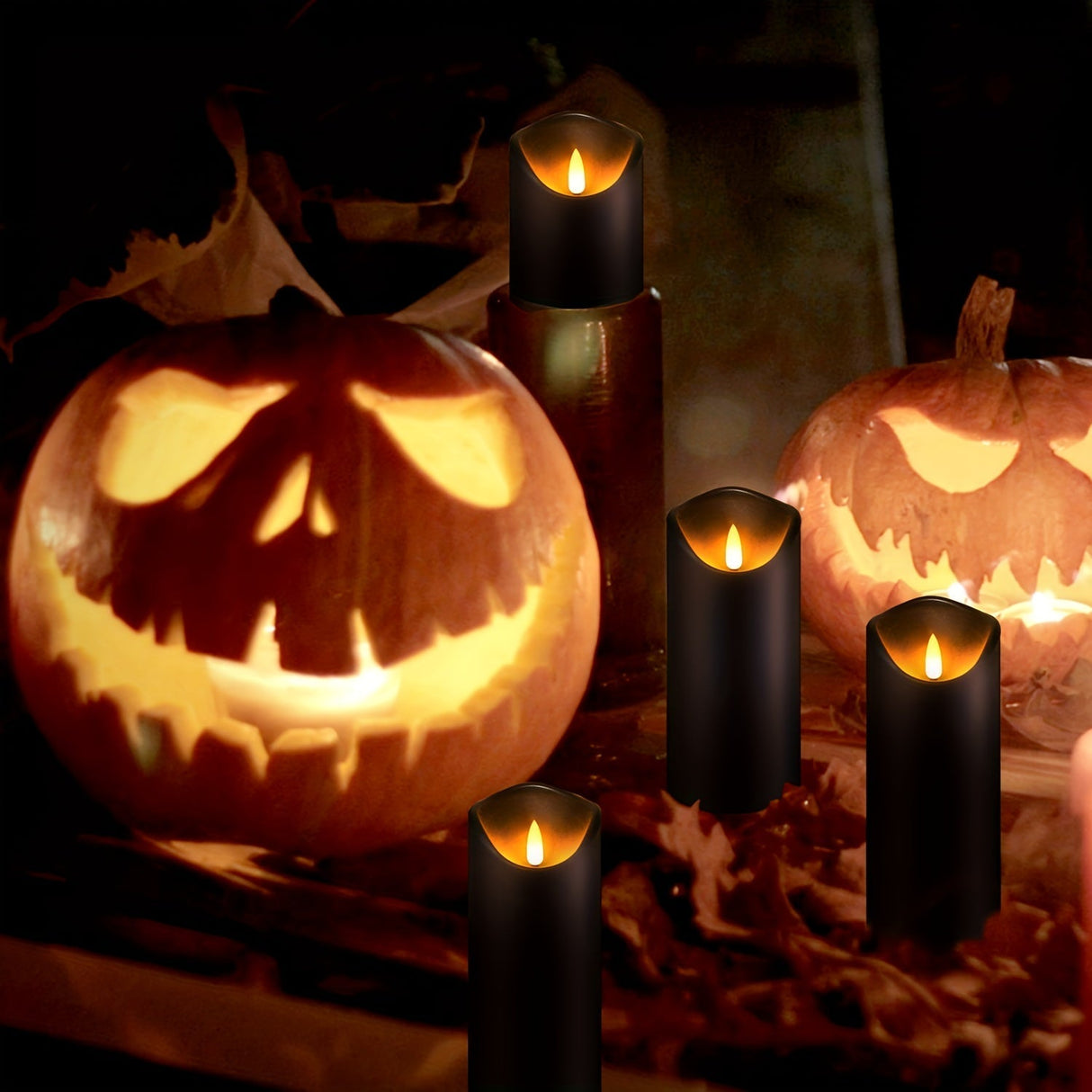 LED Flameless Candles  Black Set with Remote Control - Product detail 5