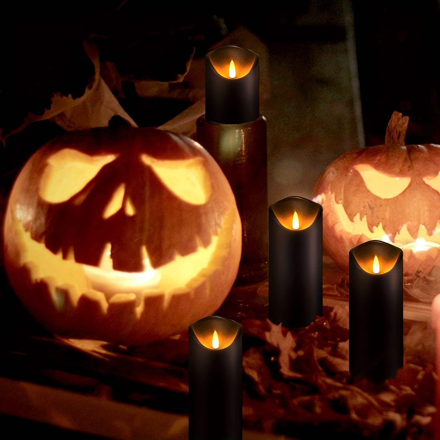 LED Flameless Candles  Black Set with Remote Control - Product detail 5