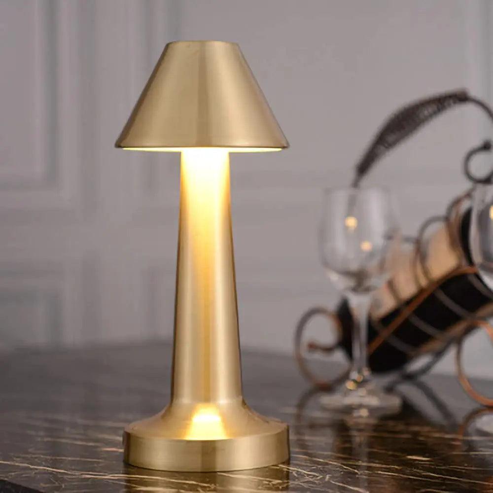 Modern Table Lamp Brushed Gold LED Design - Product detail 13