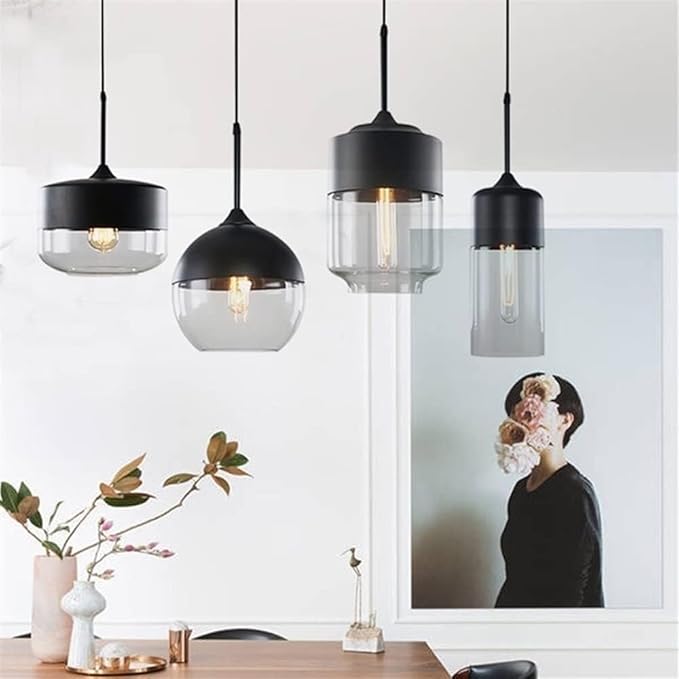 Modern Pendant Light Glass Globe Industrial Design - Product detail 15