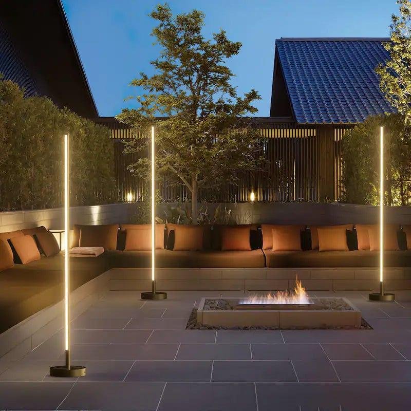 Modern Solar Floor Lamp  LED Outdoor Garden Light - Detailed view
