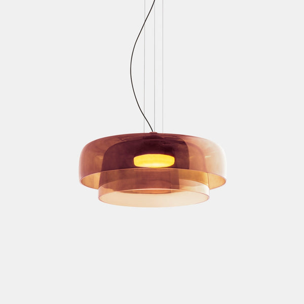 Nordic Glass Pendant Light Layered Green Shade Design - Product detail 24
