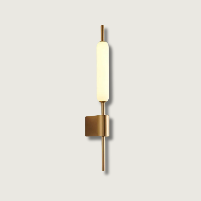 Modern LED Wall Sconce  Brushed Gold Linear Design - Product showcase