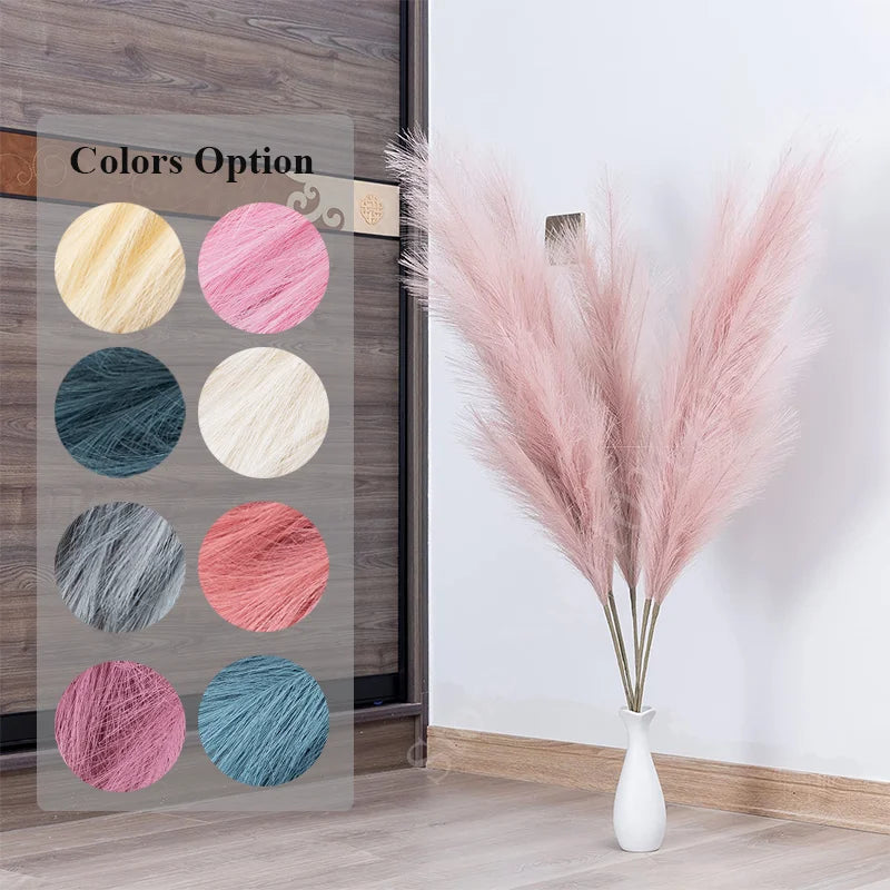 Natural Pampas Grass Decor  Soft Beige Dried Stems - Product example