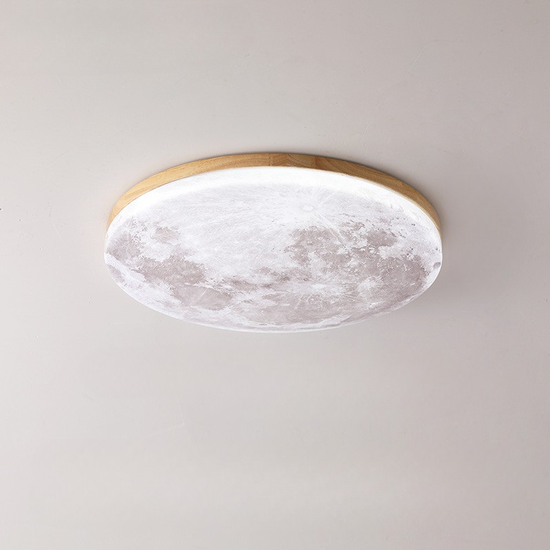 Modern LED Ceiling Light Natural Wood Frame Design - Product detail 8