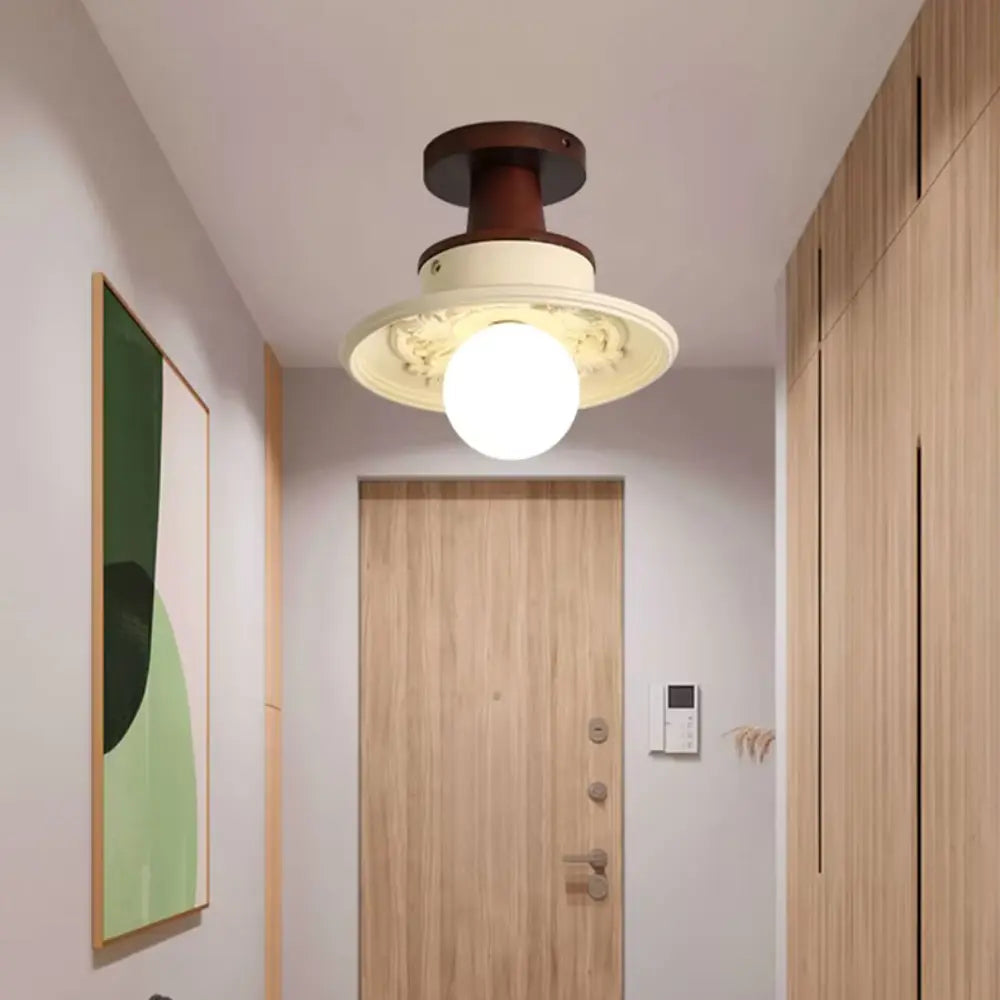 Modern Ceiling Light Two-Tone Metal Design - Detailed view