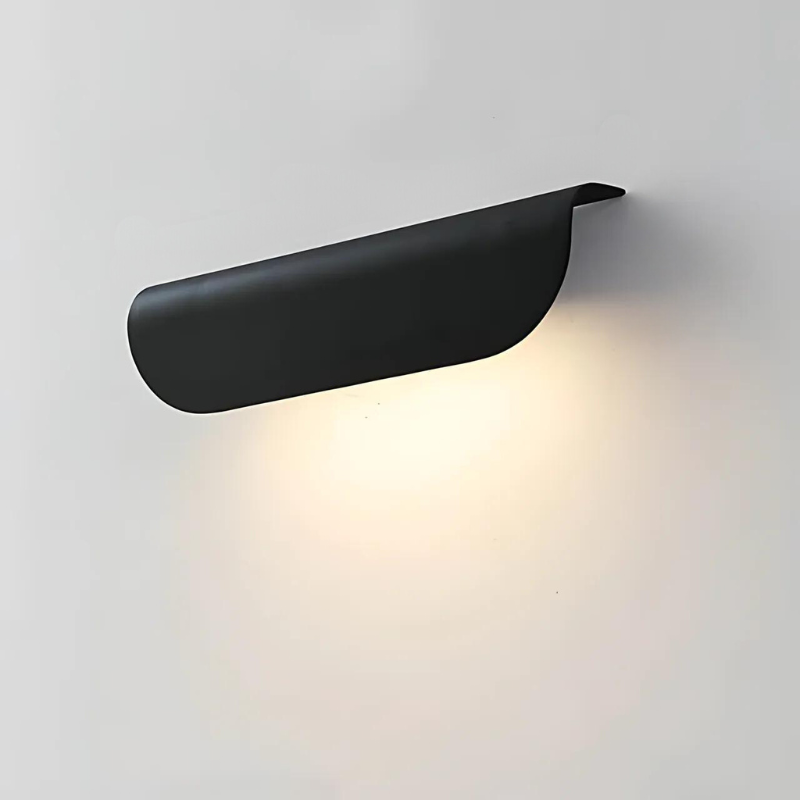 Modern Outdoor Wall Light Curved Minimalist LED Sconce - Product detail 6