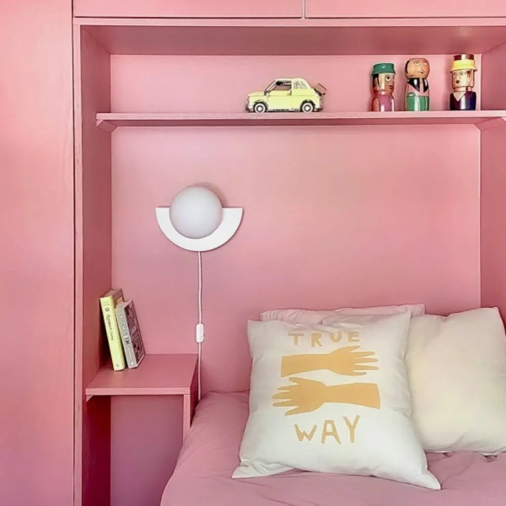 Modern Circular Wall Light Minimalist White LED Sconce - Product detail 5