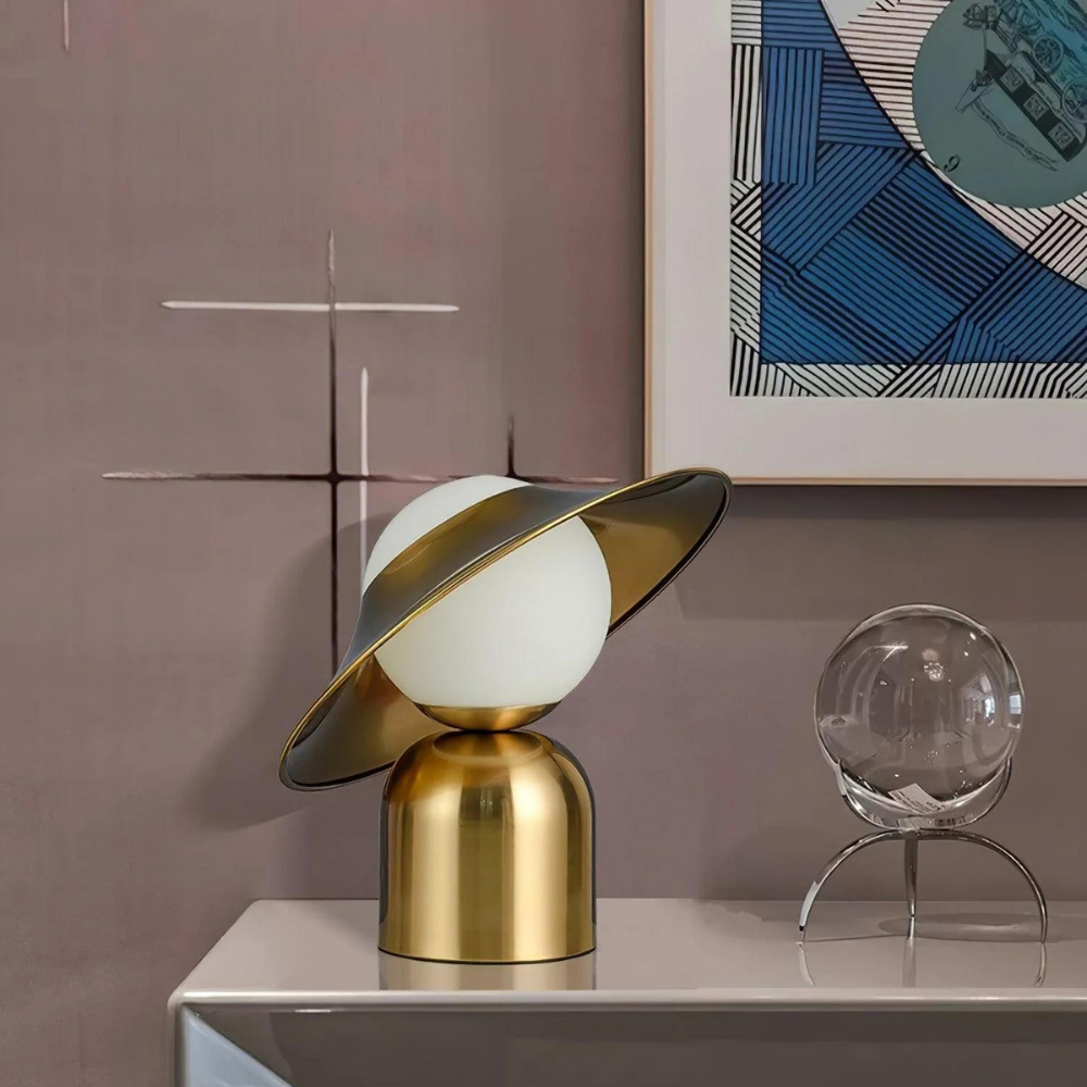 Modern Table Lamp Brass Dome Shade Design - Product detail 5