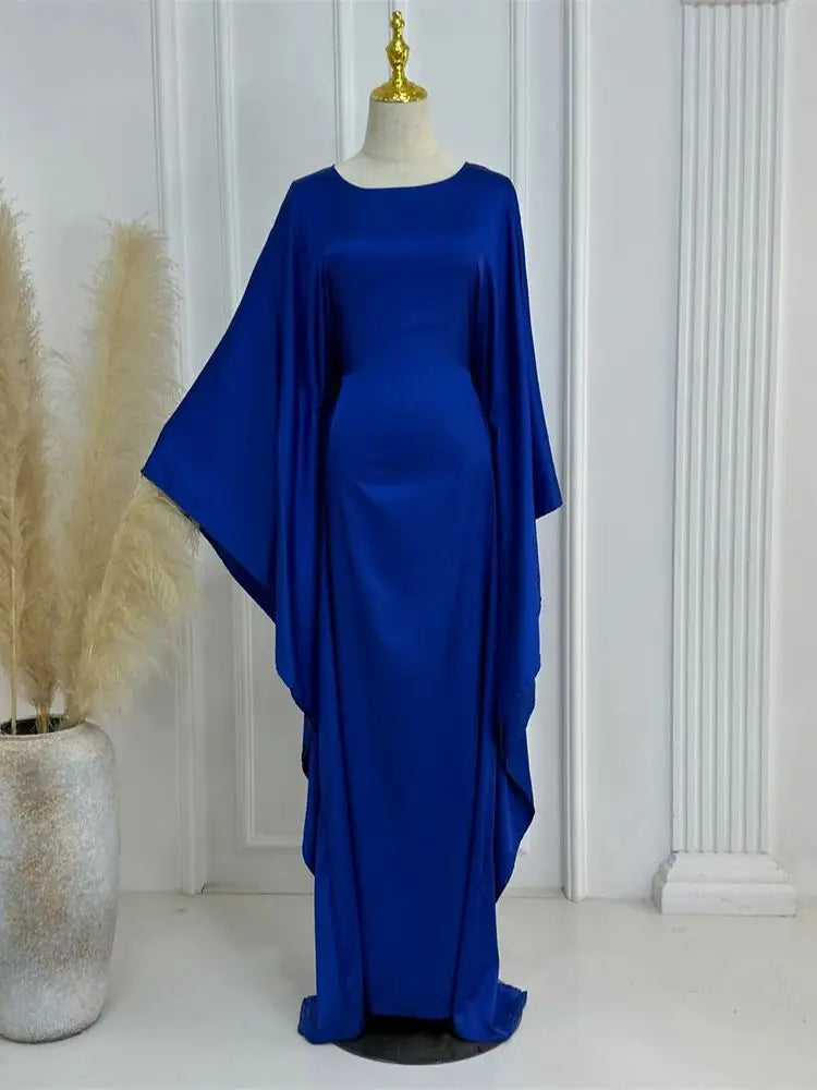 Elegant Maxi Dress Flowing Cloak Sleeves Design - Product detail 13