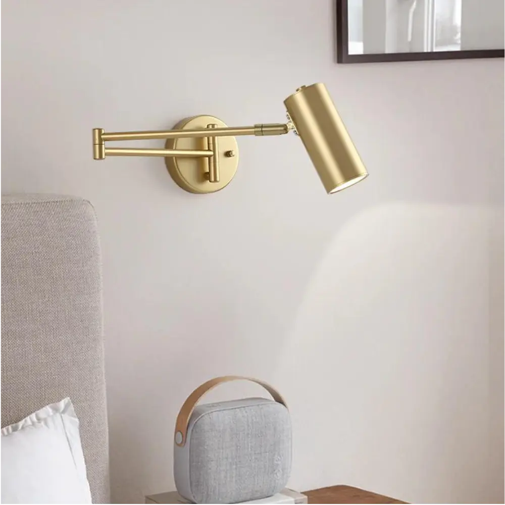 Modern Wall Lamp Brass Swing Arm Design - Product detail 5