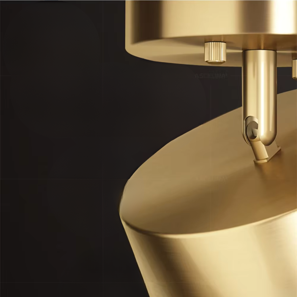 Modern Ceiling Light Brushed Gold Disc Design - Product detail 5